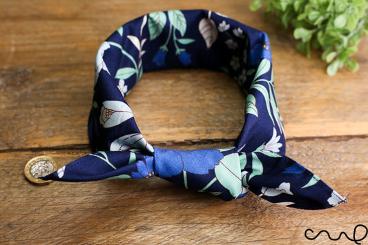 Handmade Bandana Cotton Large Floral Retro Chic Unique Headband Neck Scarf AE