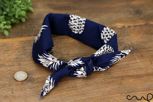 Handmade Cotton Pineapple Bandana Retro Vintage Chic Unique Headband Neck Scarf AJ