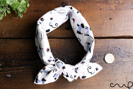 Handmade Cotton Bandana Cat Dog Retro Vintage Chic Unique Headband Neck Scarf K