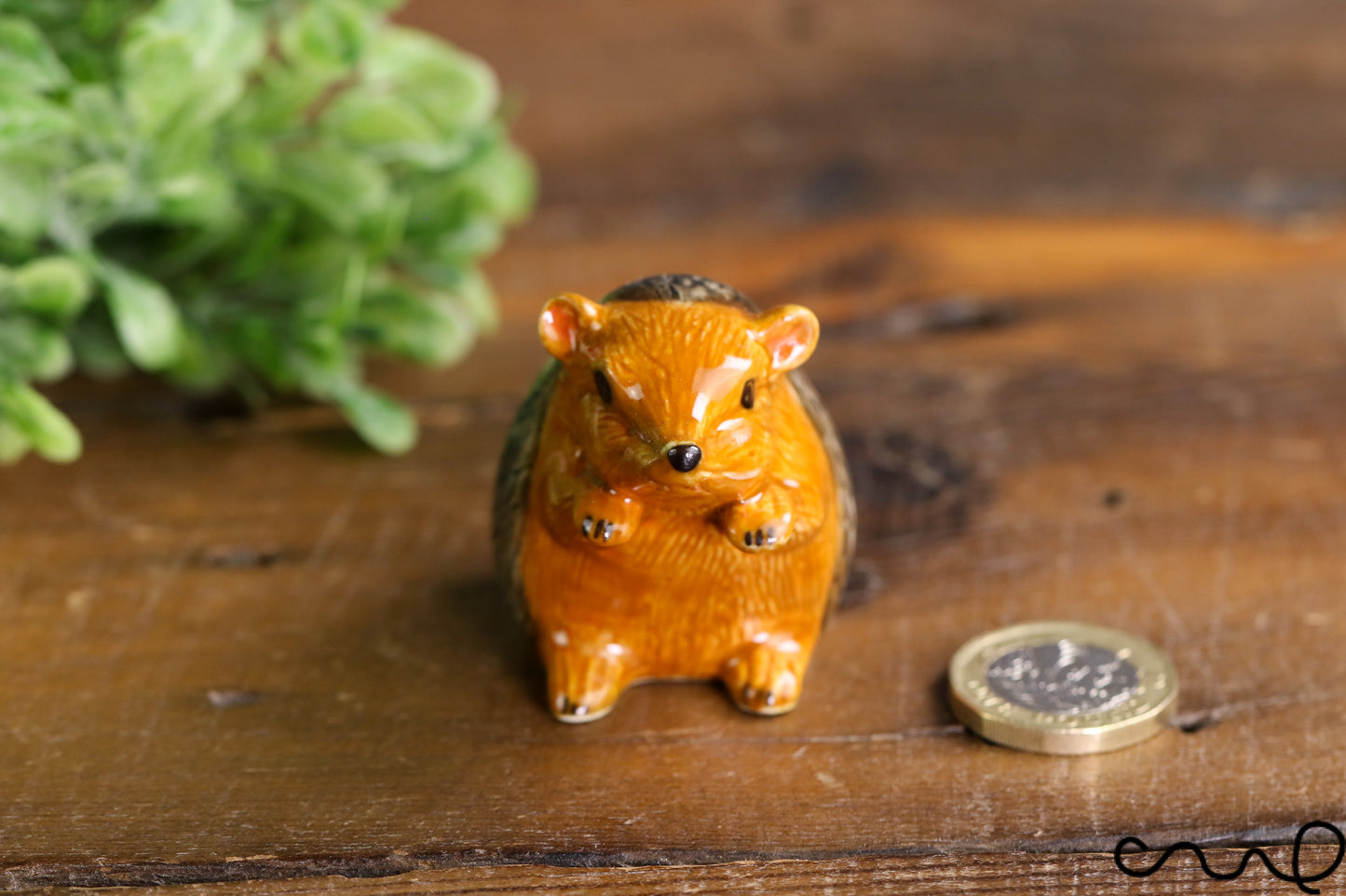 Handmade Ceramic Hedgehog Small Animal Figurine Ornaments Collectable Pottery Gift