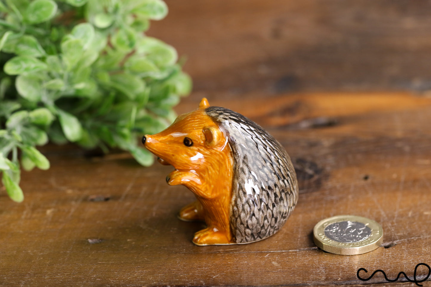 Handmade Ceramic Hedgehog Small Animal Figurine Ornaments Collectable Pottery Gift
