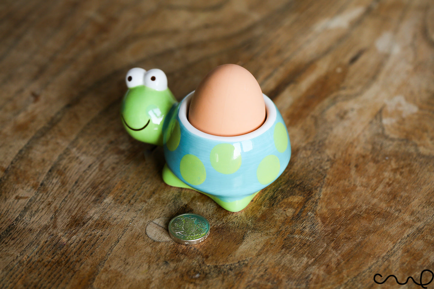New Lovely Cute Hand Painted Turtle Egg Cup Ceramic Animal Dining Kitchen Gift