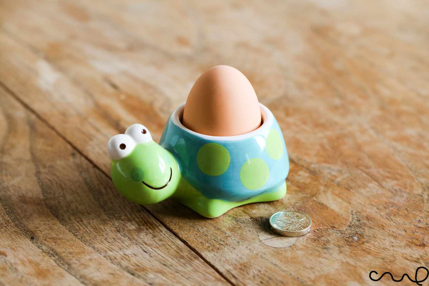 New Lovely Cute Hand Painted Turtle Egg Cup Ceramic Animal Dining Kitchen Gift