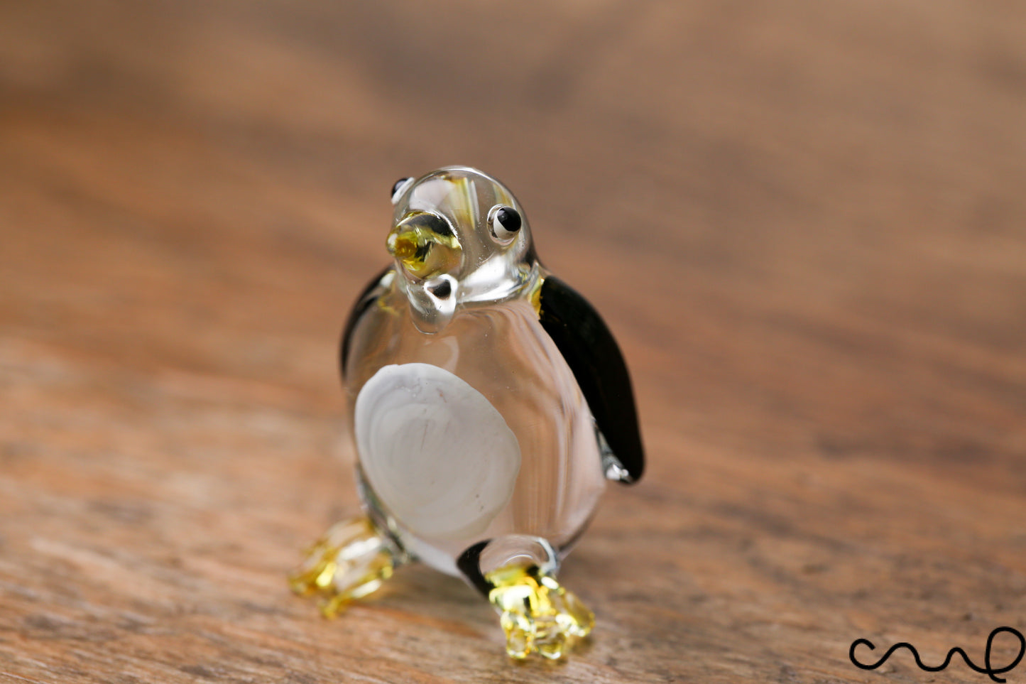 NEW Tiny Handmade Little Glass Penguin Gloss Garden Decor Ornament Cute Terrariums