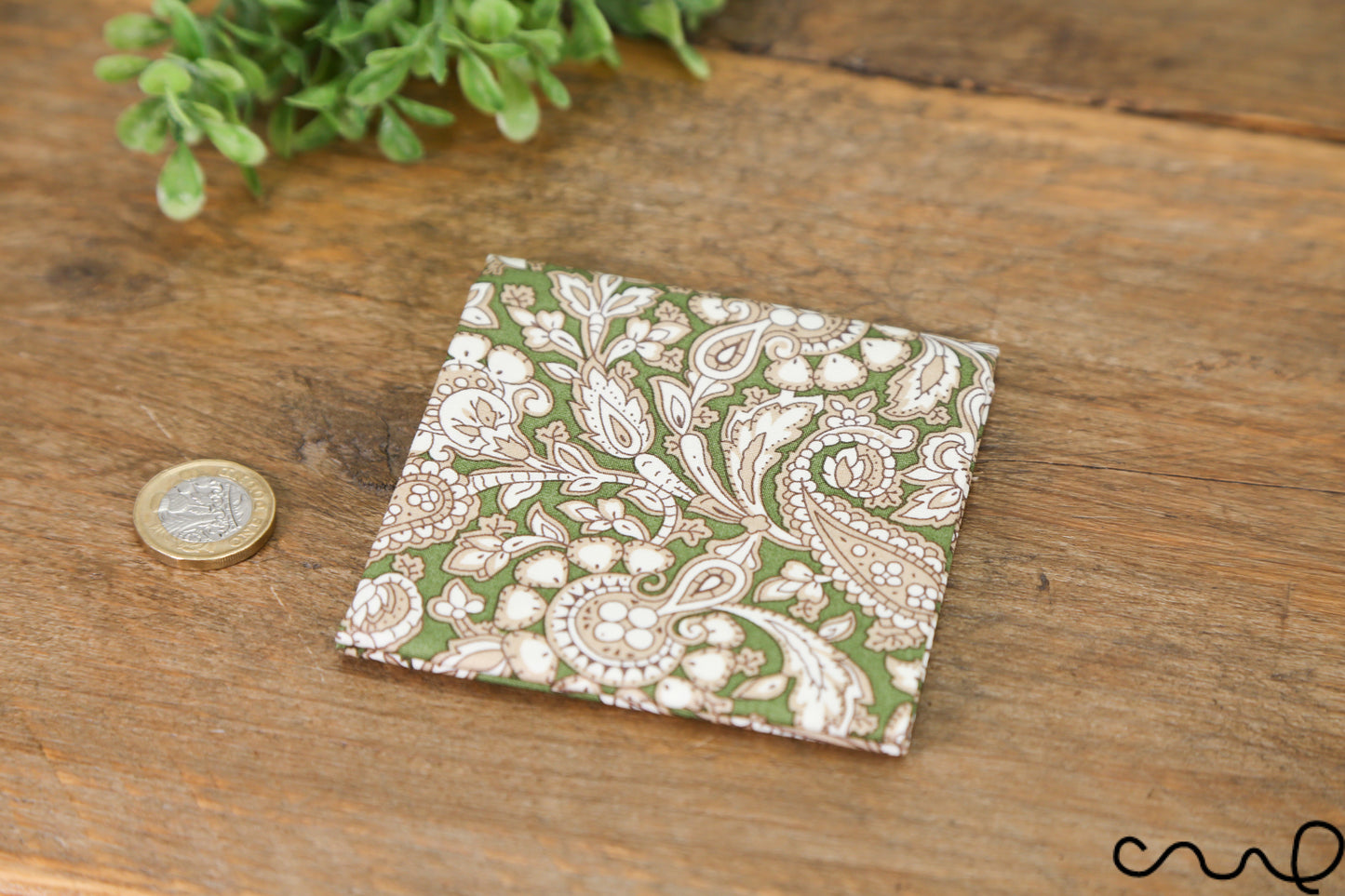 Handmade Mens Cotton Pocket Square Handkerchief Paisley Khaki Wedding Gift AAA