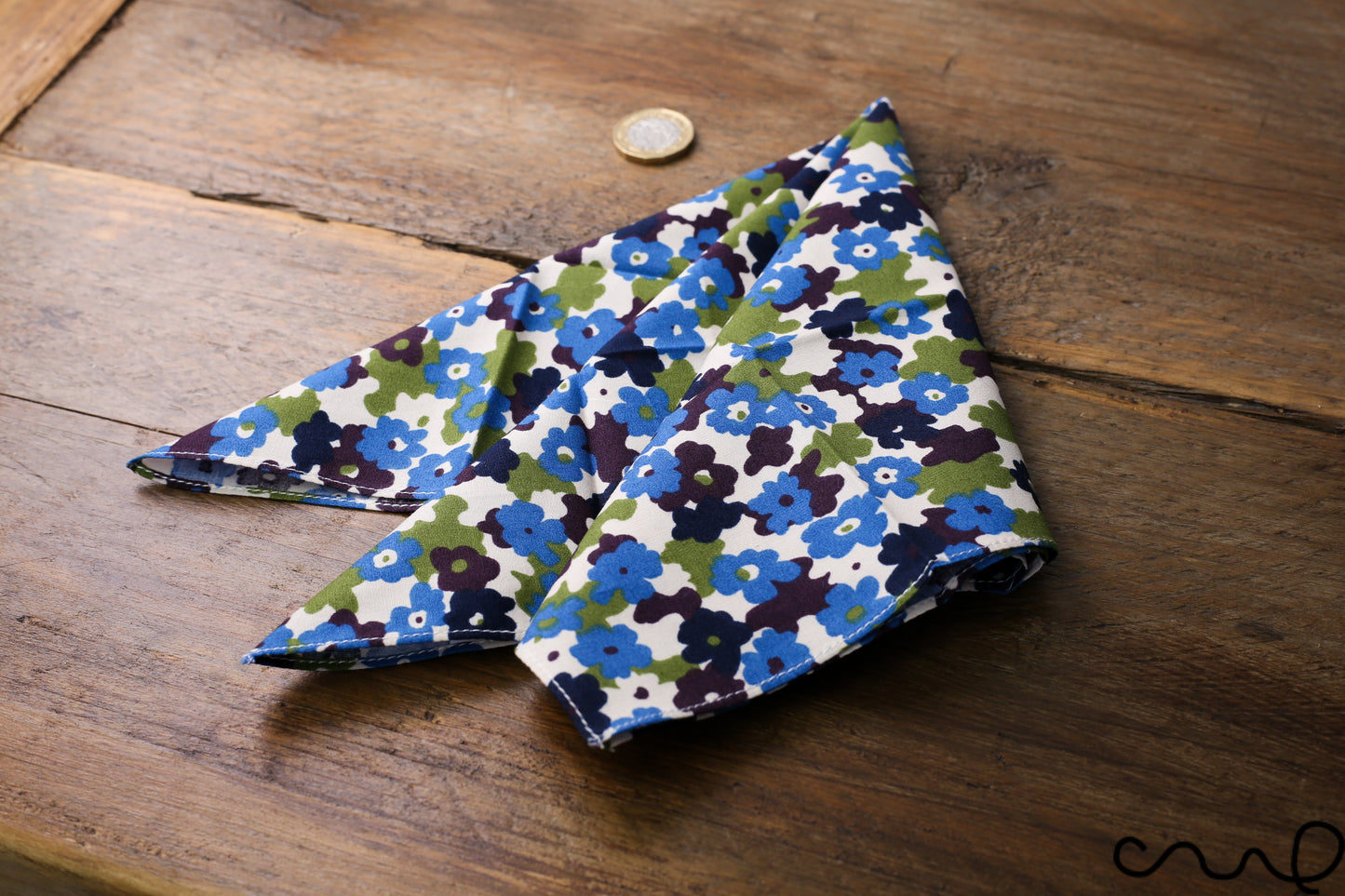Handmade Unisex Pocket Square Floral 100% Cotton handkerchief Wedding Gift AI