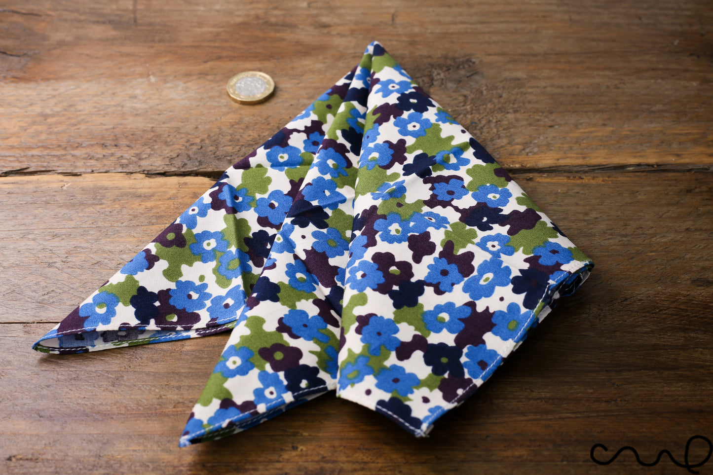 Handmade Unisex Pocket Square Floral 100% Cotton handkerchief Wedding Gift AI