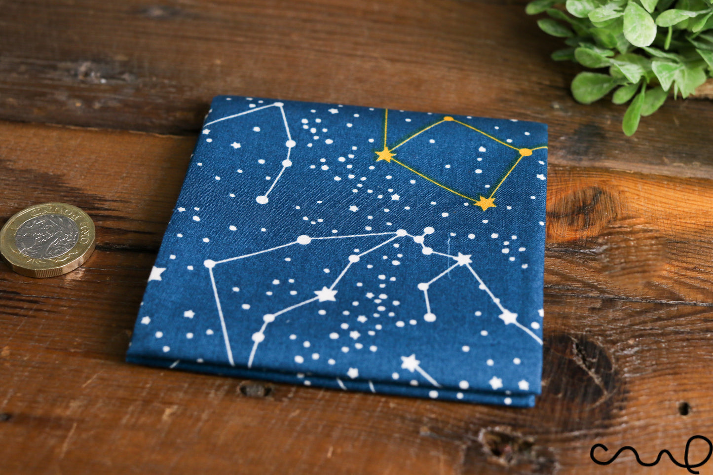 Handmade Unisex Pocket Square Cotton Handkerchief Dark Green Horoscope Star Wedding Y