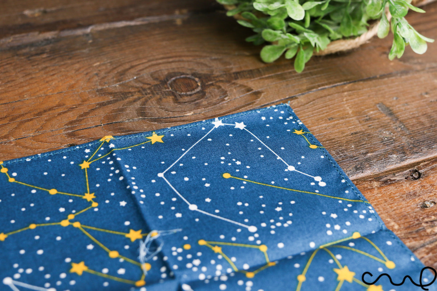 Handmade Unisex Pocket Square Cotton Handkerchief Dark Green Horoscope Star Wedding Y