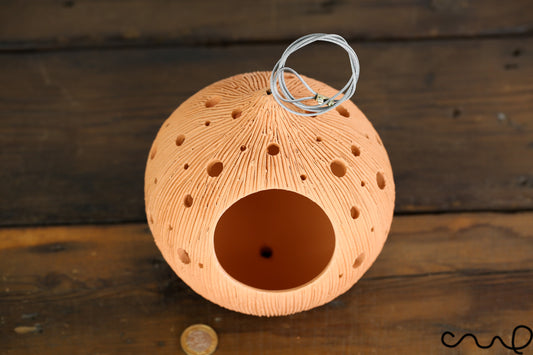 Handmade Terracotta Sphere Hanging Plant Pot Orchid Pot Garden Indoor Plants L