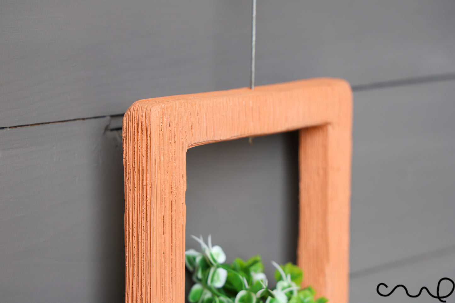 Handmade Terracotta Pot Photo Frame Shape Indoor Hanging Plant Pot Succulent Pot