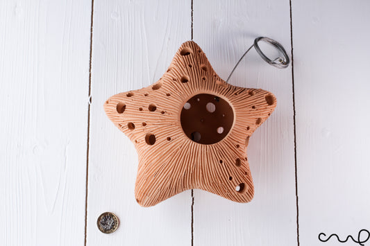 Handmade Terracotta Hanging Plant Pot Orchid Garden Indoor Outdoor Plant STAR