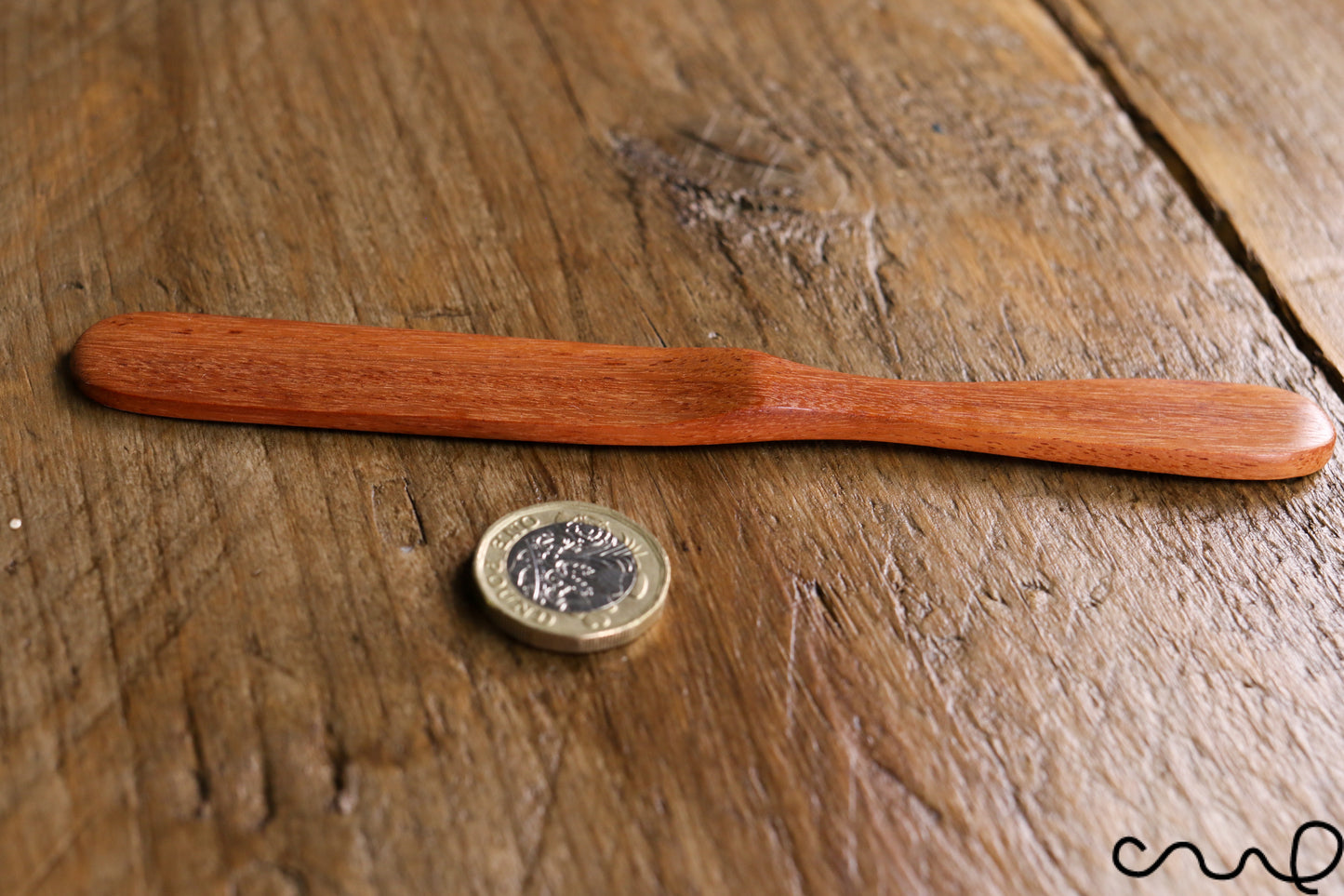 Set of 4 Handmade Rosewood Butter Spreaders: Rustic Kitchen Utensil