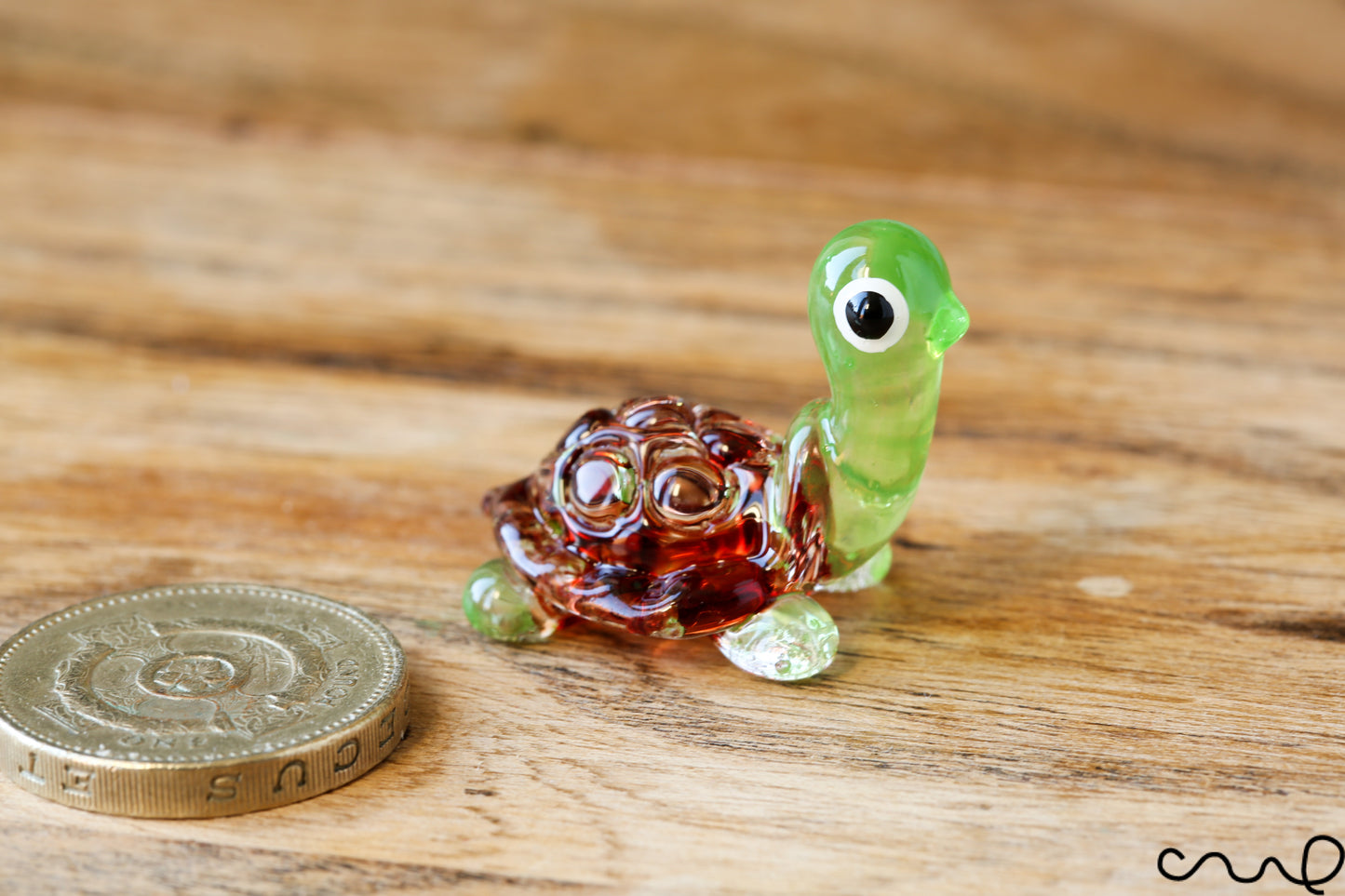 NEW Small Handmade Little Glass Turtle Tortoise Gloss Garden Decor Ornament Cute Terrariums