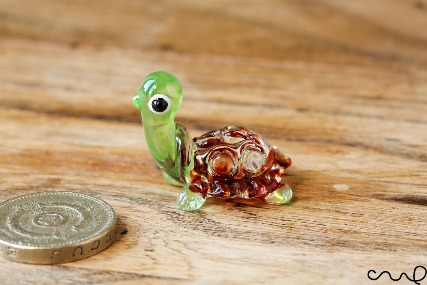 NEW Small Handmade Little Glass Turtle Tortoise Gloss Garden Decor Ornament Cute Terrariums