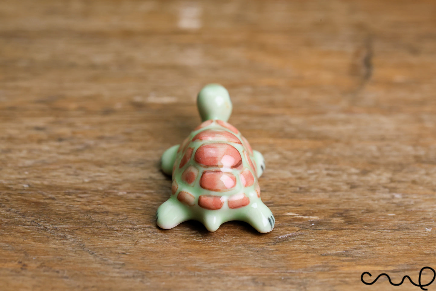 Handmade Ceramic Turtle Tiny Miniature Ornament Mini Minute Animal Figurines