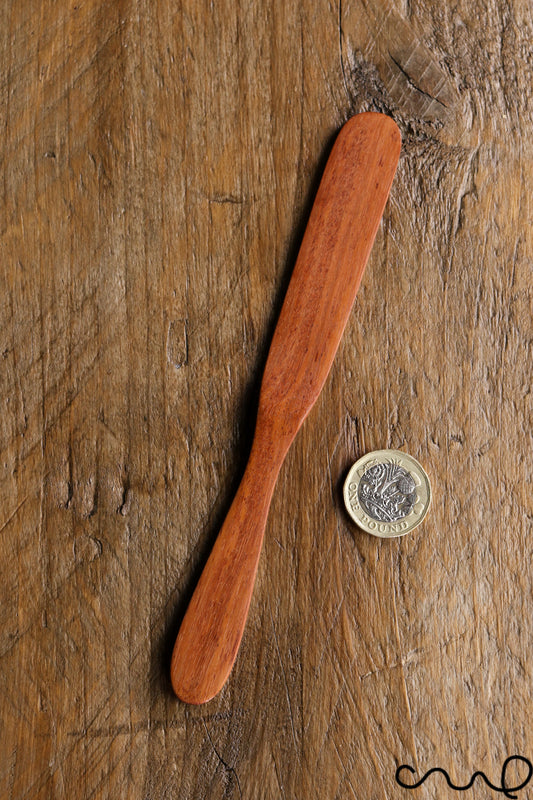 Set of 4 Handmade Rosewood Butter Spreaders: Rustic Kitchen Utensil